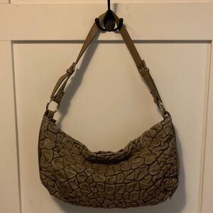 Tan leather Shoulder Bag - made in Italy